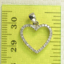 Load image into Gallery viewer, 2400366-Beautiful-Love-Heart-14k-White-Solid-Gold-Diamonds-Pendant