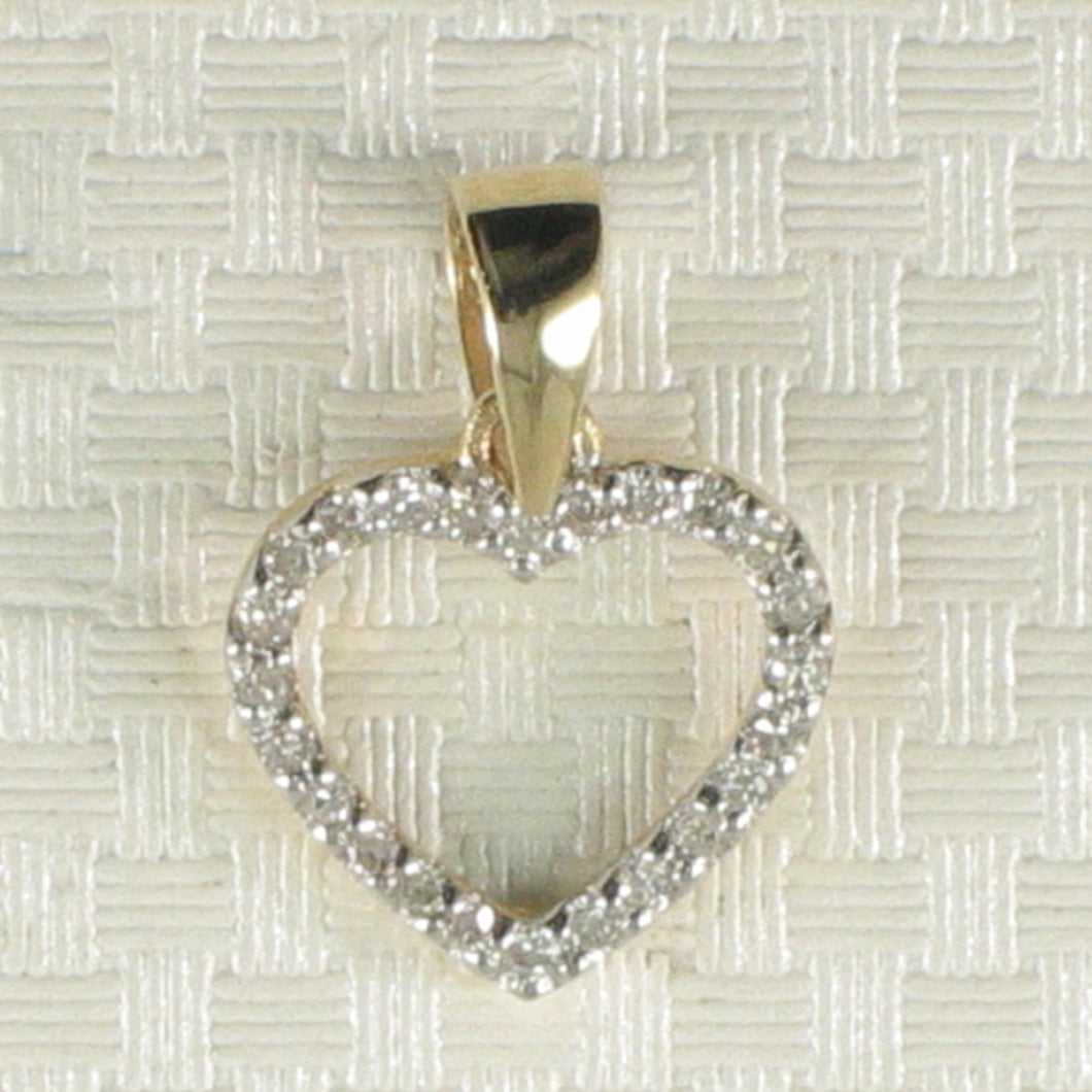 2400370-Beautiful-Love-Heart-14k-Solid-Yellow-Gold-Diamond-Pendant-Necklace