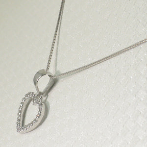 2400375-14k-White-Solid-Gold-Diamonds-Love-Heart-Pendant-Necklace