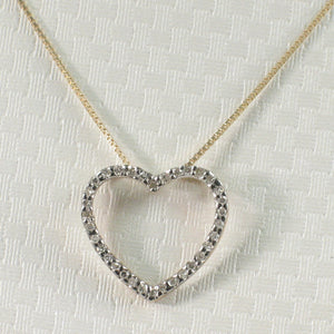 2400380-Elegant-Beautiful-14k-Yellow-Gold-Diamond-Heart-Pendant-Necklace