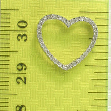 Load image into Gallery viewer, 2400386-14k-White-Solid-Gold-Heart-Diamonds-Pendant