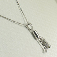 Load image into Gallery viewer, 240047A-14k-White-Solid-Gold-Diamonds-Unique-Golf-Bag-Pendant