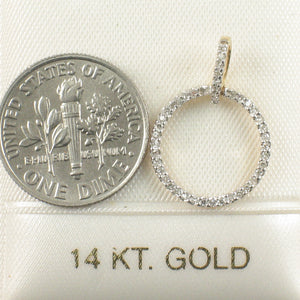 2400500-14k-Solid-Yellow-Gold-Circle-Round-Diamonds-Pendant
