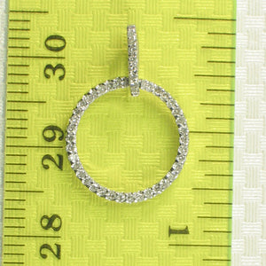 2400505-Beautiful-14k-Solid-White-Gold-Circle-Round-Diamonds-Pendant