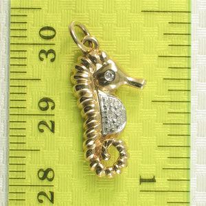 2400550-Diamond-Seahorse-Pendant-Necklace-14k-Yellow-Solid-Gold