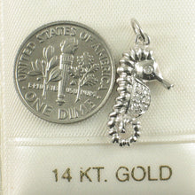 Load image into Gallery viewer, 2400555-Diamond-Seahorse-Pendant-14k-Yellow-Solid-Gold