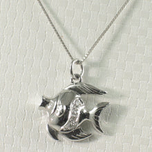 Load image into Gallery viewer, 240059A-14k-Gold-Marine-Fish-Diamonds-Pendant-Necklace