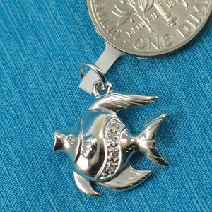 240059A-14k-Gold-Marine-Fish-Diamonds-Pendant-Necklace