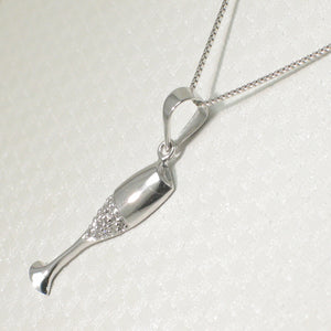 2400615-Beautiful-14k-Solid-White-Gold-Champagne-Cup-Diamond-Pendant-Necklace