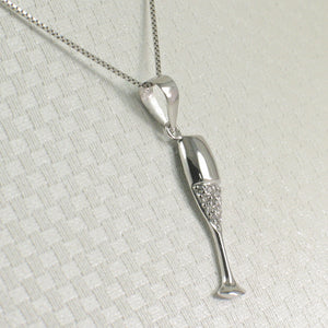 2400615-Beautiful-14k-Solid-White-Gold-Champagne-Cup-Diamond-Pendant-Necklace
