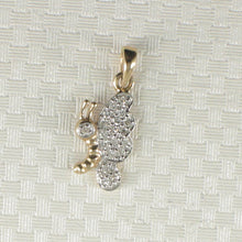 Load image into Gallery viewer, 2400640-14k-Solid-Yellow-Gold-Butterfly-Genuine-Diamond-Pendant