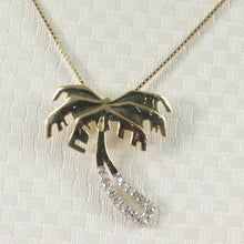 Load image into Gallery viewer, 2400650-14k-Solid-Yellow-Gold-Diamond-Hawaiian-Tradition-Coconut-Tree-Pendant