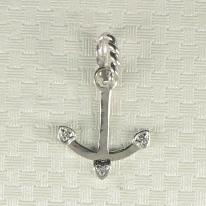 2400685-Beautiful-Unique-14K-Solid-White-Gold-Diamond-Anchor-Pendant-Necklace