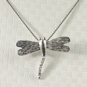 2400755-Beautiful-Unique-Dragonflies-14k-White-Gold-Diamonds-Charm-Necklace