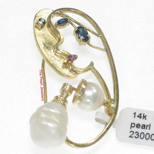 2600033-14k-Gold-Genuine-Sapphire-Baroque-Pearl-Handmade-Brooch