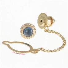 Load image into Gallery viewer, 2700021-14k-Yellow-Gold-Gorgeous-Cabochon-Cut-Natural-Blue-Sapphire-Tie-Pin