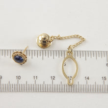 Load image into Gallery viewer, 2700022-14k-Yellow-Gold-Oval-Cut-Natural-Blue-Sapphire-Gorgeous-Tie-Pin