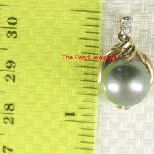 Load image into Gallery viewer, 2T00102A-14k-Yellow-Gold-Diamonds-Genuine-Black-Tahitian-Pearl-Pendant