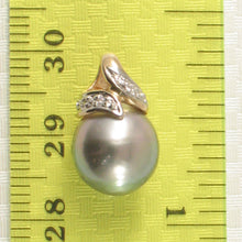 Load image into Gallery viewer, 2T00541B-14k-Gold-Bale-Diamonds-Natural-Blue-Tahitian-Pearl-Pendant