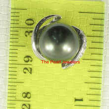 Load image into Gallery viewer, 2T00846A-14k-White-Gold-Genuine-Diamond-Black-Tahitian-Pearl-Pendant