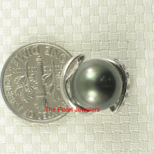 Load image into Gallery viewer, 2T00846A-14k-White-Gold-Genuine-Diamond-Black-Tahitian-Pearl-Pendant