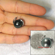 Load image into Gallery viewer, 2T00847A-Genuine-Black-Tahitian-Pearl-Pendant-14k-White-Gold-Diamond