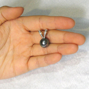 2T00911D-14k-Large-Rabbit-Ear-Genuine-Diamond-Tahitian-Pearl-Pendant