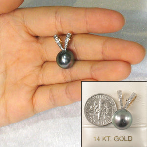 2T00911D-14k-Large-Rabbit-Ear-Genuine-Diamond-Tahitian-Pearl-Pendant