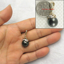 Load image into Gallery viewer, 2T00961A-14k-Diamonds-Enhance-Bale-Black-Tahitian-Pearl-Pendant