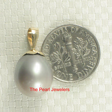 Load image into Gallery viewer, 2T01020A-Genuine-Smoke-Tahitian-Pearl-14k-Gold-Bale-Pendant