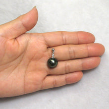 Load image into Gallery viewer, 2T01138-14k-Gold-Bale-Diamond-Black-Tahitian-Pearl-Pendant