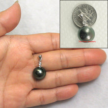 Load image into Gallery viewer, 2T01138-14k-Gold-Bale-Diamond-Black-Tahitian-Pearl-Pendant