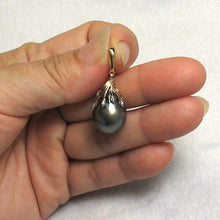 Load image into Gallery viewer, 2T01970A-14k-Gold-Diamonds-Black-Tahitian-Pearl-Pendants