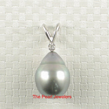 Load image into Gallery viewer, 2T02076A-14k-White-Gold-Diamond-Baroque-Tahitian-Pearl-Pendant