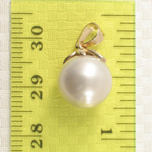 Load image into Gallery viewer, 2T90650A-White-Smoke-Tahitian-Pearl-14k-Gold-Diamond-Accents-Pendant