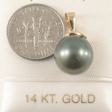 Load image into Gallery viewer, 2T90651A-14k-Gold-Diamond-Black-Tahitian-Pearl-Pendant