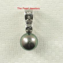 Load image into Gallery viewer, 2T98731A-14k-White-Gold-Waterfall-Peacock-Tahitian-Pearl-Pendant