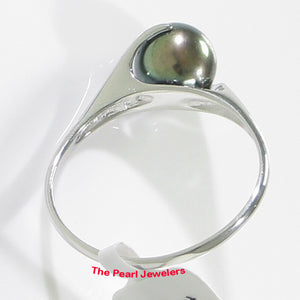 3000086-14k-White-Gold-AAA-Round-Black-Cultured-Pearl-Solitaire-Ring