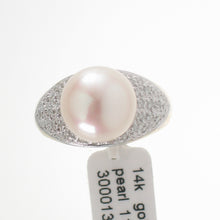 Load image into Gallery viewer, 3000132-14k-YG-AAA-Romantic-Pink-Cultured-Pearl-Diamond-Cocktail-Ring