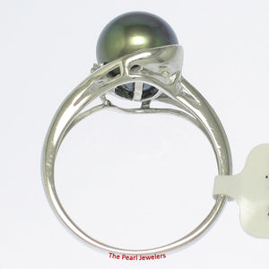 3000226-14k-White-Gold-AAA-Black-Pearl-Cocktail-Diamonds-Ring