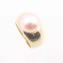 Load image into Gallery viewer, 3000302-Large-Natural-Pink-Cultured-Pearl-14k-Solid-Yellow-Gold-Solitaire-Ring
