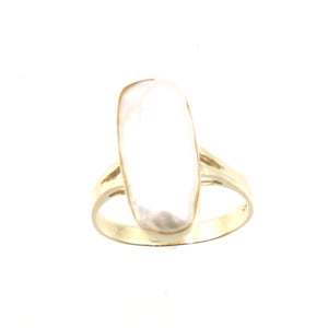 3098400C-14k-Yellow-Gold-Genuine-White-Biwa-Pearl-Bezel-Setting-Ring