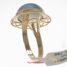 Load image into Gallery viewer, 3098601-14k-Yellow-Gold-Greek-Key-Design-Blue-Mabe-Pearl-Wrap-Ring