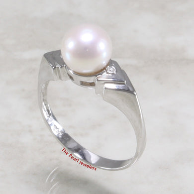 3098645-14k-White-Gold-AAA-White-Cultured-Pearl-Diamonds-Solitaire-Ring