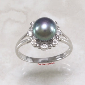 3098656-14k-White-Gold-AAA-Round-Peacock-Pearl-Diamond-Solitaire-Ring