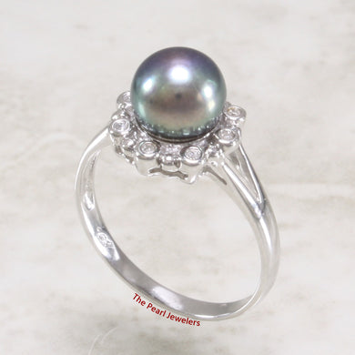 3098656-14k-White-Gold-AAA-Round-Peacock-Pearl-Diamond-Solitaire-Ring