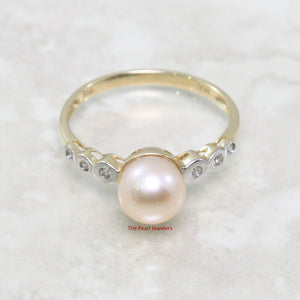 3098662-14k-Yellow-Gold-AAA-Peach-Cultured-Pearl-Diamonds-Cocktail-Ring