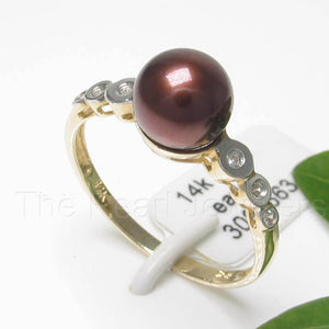3098663-14kt-YG-AAA-Chocolate-Cultured-Pearl-Diamonds-Cocktail-Ring