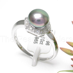 3098796-14k-White-Gold-Black-Freshwater-Pearl-Diamonds-Cocktail-Ring