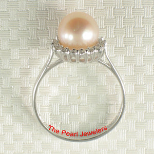 3098807-14k-White-Gold-Peach-Cultured-Pearl-Diamonds-Cocktail-Ring